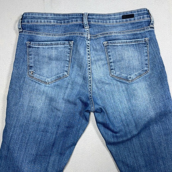 Kut from the Kloth Jeans Womens 8 Mid Rise Straight Leg Blue 30 Inseam - Picture 9 of 11
